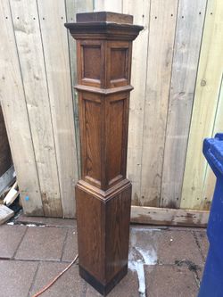 Oak post 54” 6”post 8” base