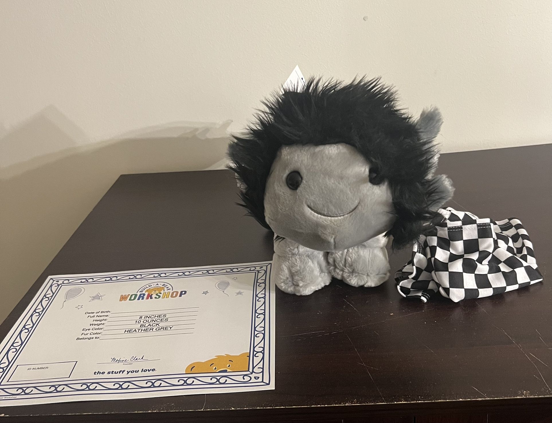 Emo Axolotl build a bear New Bab Stuffed April Fools-IN HAND