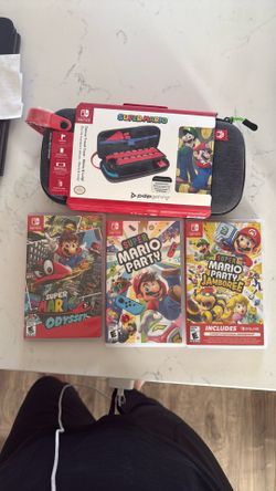 Bundle Super Mario Games Switch Nintendo 1 With Super Mario travel case