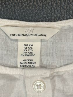 H&M Linen Blend Shirt XXL fairy BoHo