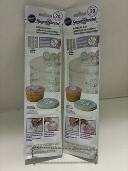Wilton Sugar Sheets Edible Stickers – 2 Packs