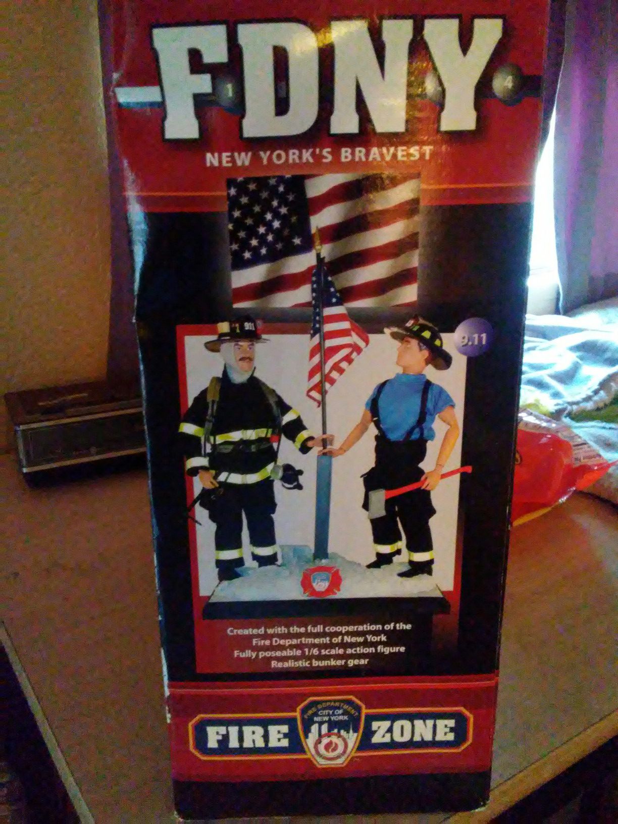 9/11/01 Tribute FDNY. Official FDNY firefighter Collectible Action Figures
