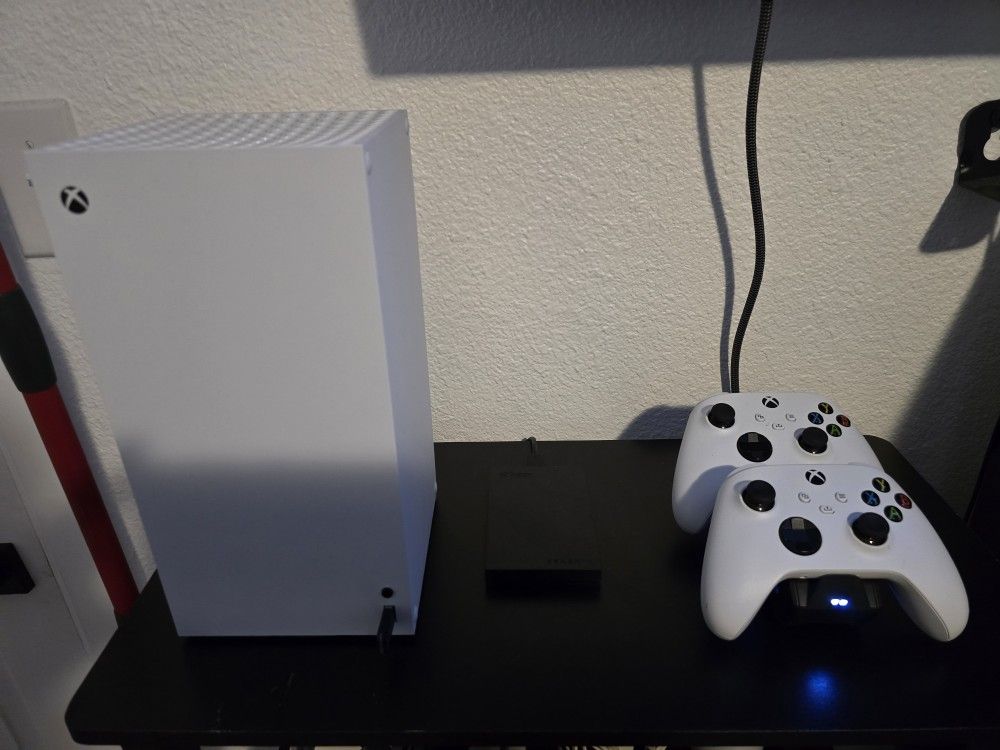Xbox Series X Digital Edition 1TB With 2TB Seagate External Storage  with  2 Controllers with Charging Base.