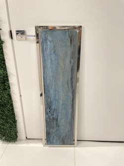 Miami Blue Metal & Wood Wall Art