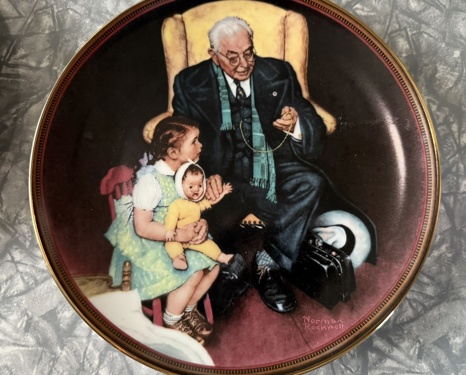 “Tender Loving Care” 1988 Collectible Norman Rockwell Plate By Knowles China Company