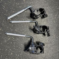 3 Pack - Roland MDH V-Drum 1.5 inch Rack Clamp + L Arm - Pad Tom Snare Mount