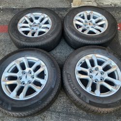18" CHEVY SILVERADO RST RIMS AND TIRES 