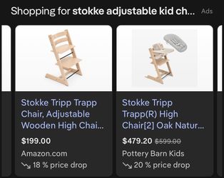 Stokke Tripp Trapp adjustable chairs