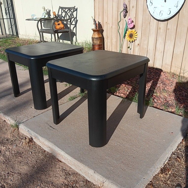 Set Of Side Or End Tables, 19"H 24"W 21"D