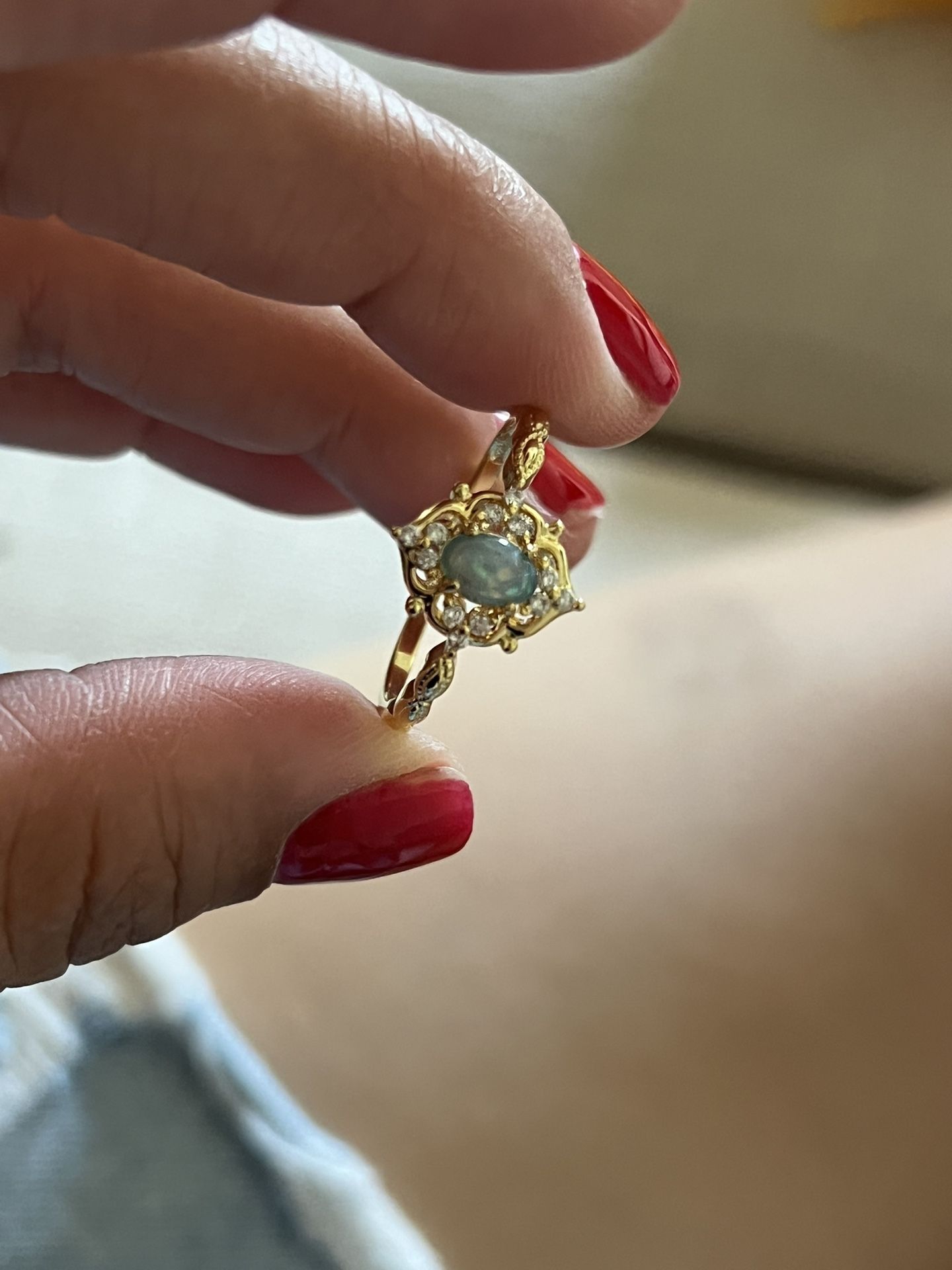 Beautiful Gold Rings With Pearl