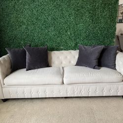 Sofa and armchair
