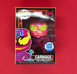 Funk Pop Carnage Black Light Limited Figure # 678.