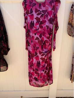 Pink floral dress