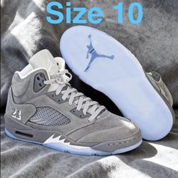 Jordan 5 Wolf Grey size 10 Brand New Travis Union fragment