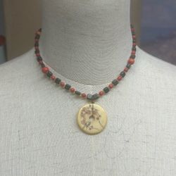 Black And Red Beaded Necklace 