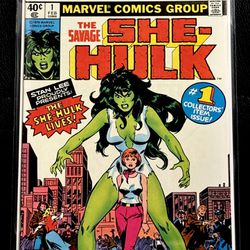Savage She-Hulk #1 NEWSSTAND Origin & 1st App. Marvel Comics 1980-VF/NM