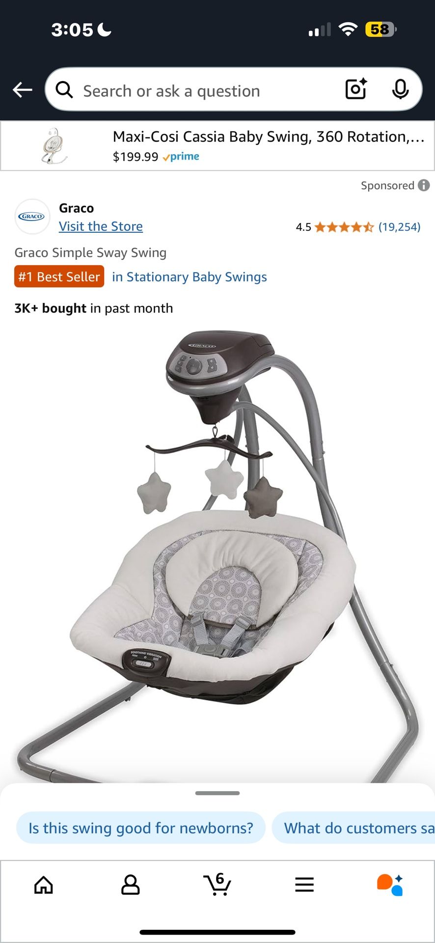 Graco Simple Sway Swing