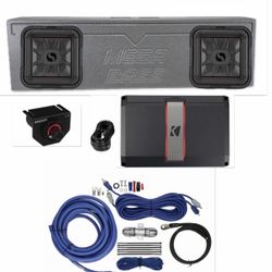 NEW BASS PACKAGE KICKER L7t 12” FIT SINGLE CAB TRUCKS INSTALLED