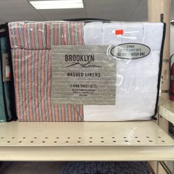 Brooklyn looms washed linens King 