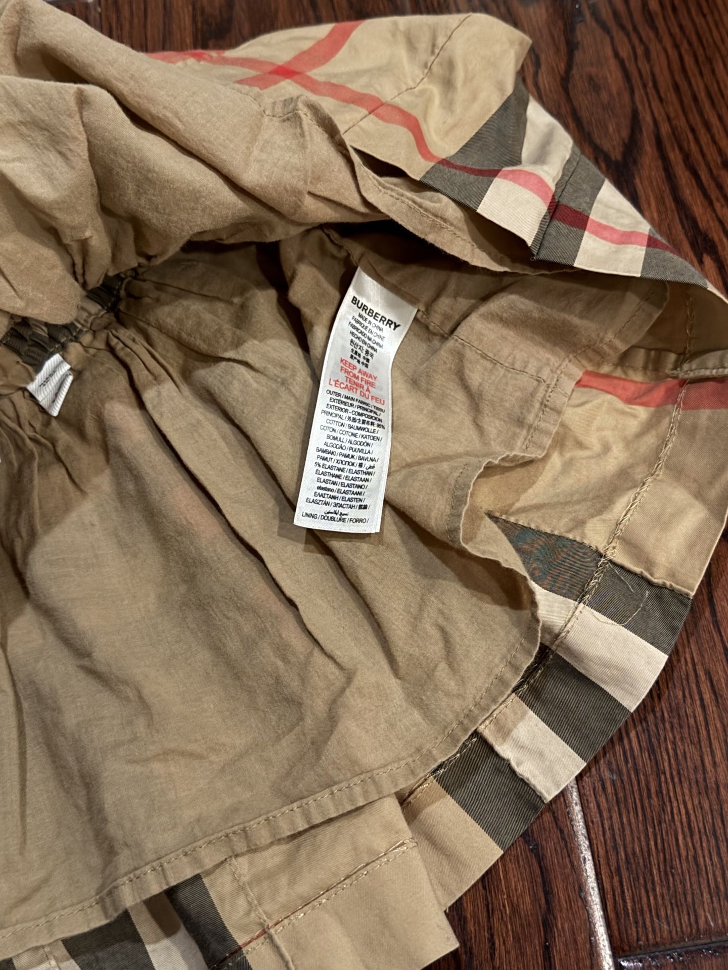 Burberry Kids Vintage Check Skirt 2Y 92cm Authentic Boutique Purchase