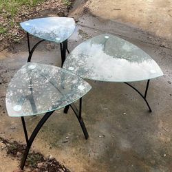 Glass End Tables 
