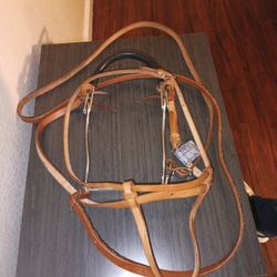 Horse Bridal Set Hackamore Loop Rein