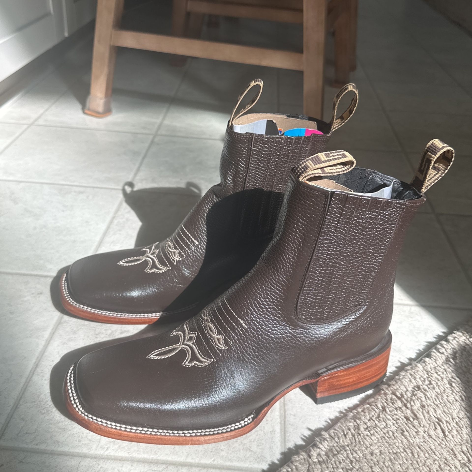 Authentic Leather Boots From Guadalajara