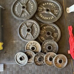 Olympic weights 205lbs total