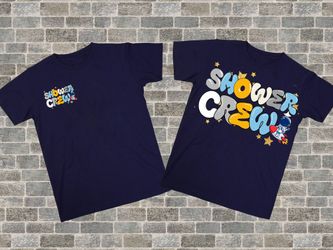 Houston Custom T-shirts Baby Shower Crew Space themed Customs Group T shirts in Navy blue . . . . . . . . #tshirtslovers #tshirts #tshirtdesign #tshir