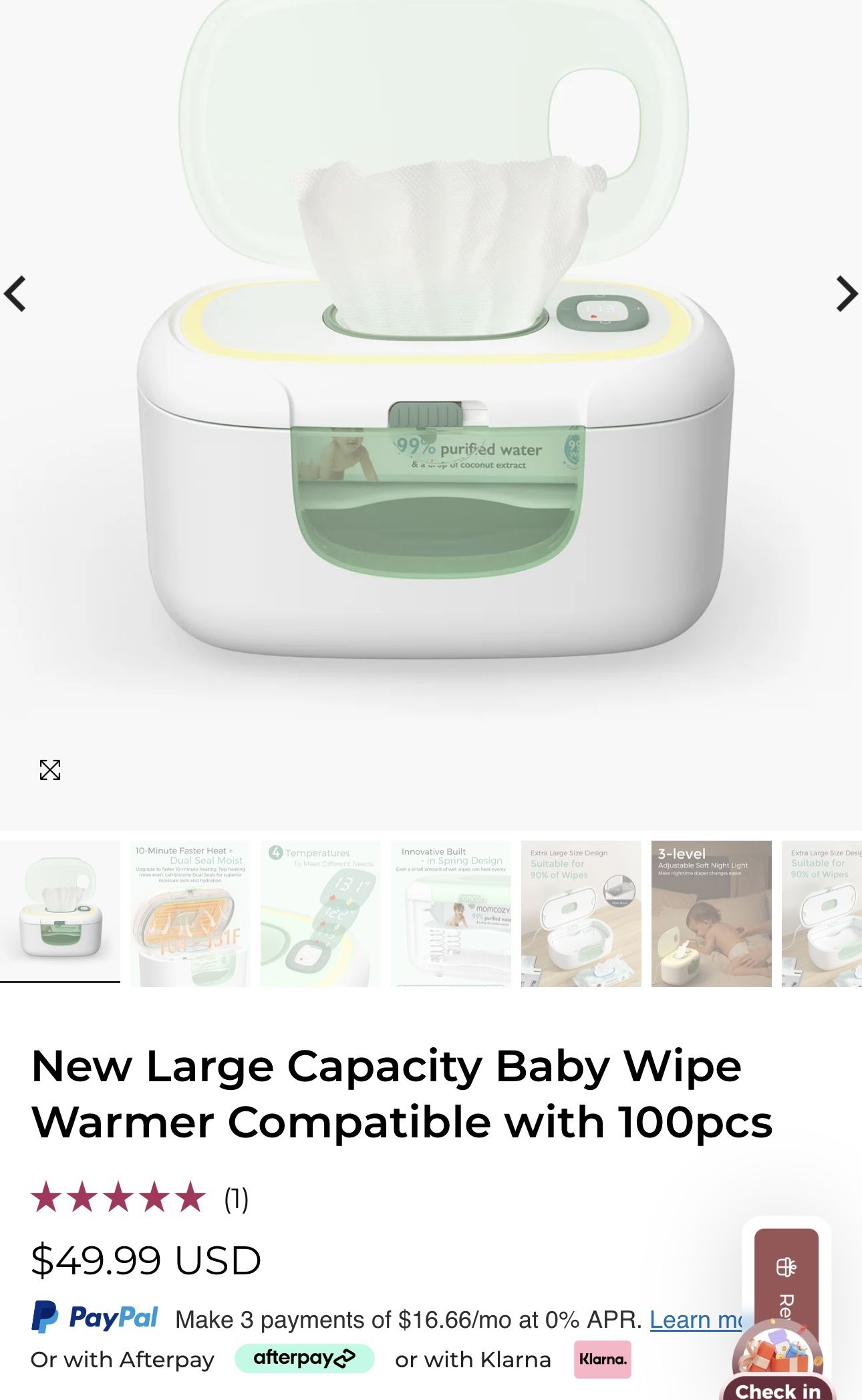 Momcozzy Wipe Warmer