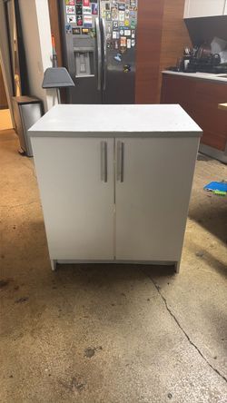 White Two-Door Storage Cabinet