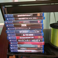 12 Ps4 Games. 