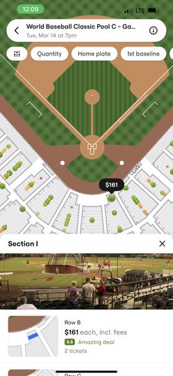 Mexico Vs Great Britain (2 Tickets) World Baseball Classic WBC 