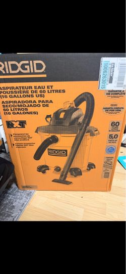 Ridgid  vacuum 16 gallons brand new