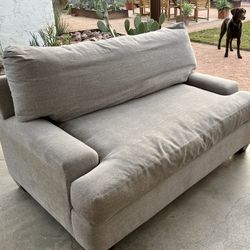 Gray Loveseat Sofa Couch