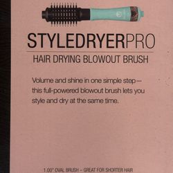 Calista Stule Dryer Pro Hair Drying Blowout Brush Blue Agave)1”