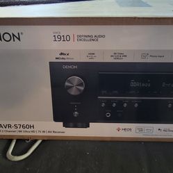 FOR SALE: Like-New Denon AVR-S760H 7.2 Channel 8K AV Receiver - Open Box, Never Used!