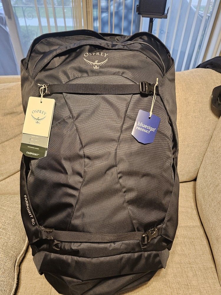 Osprey Farpoint 80L Men's Travel Backpack, Black