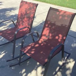 2 Outdoor Patio, Rocking Chairs. In excellent condition.