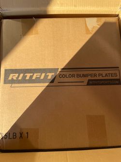 RitFit Bumper Color 35 lbs Plates Set Of 2