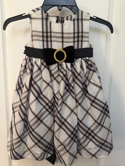 Toddler Girls Plaid Party Dress