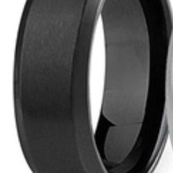 Men’s Black Stainless Steel Size 10 Ring
