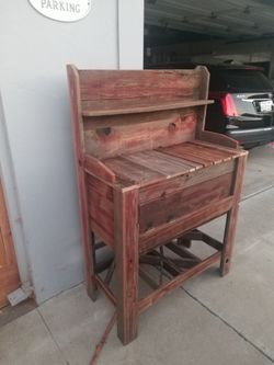 Custom Built Redwood Potting Table 