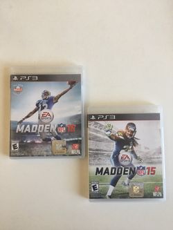 PlayStation PS3 madden NFL 15 and 16