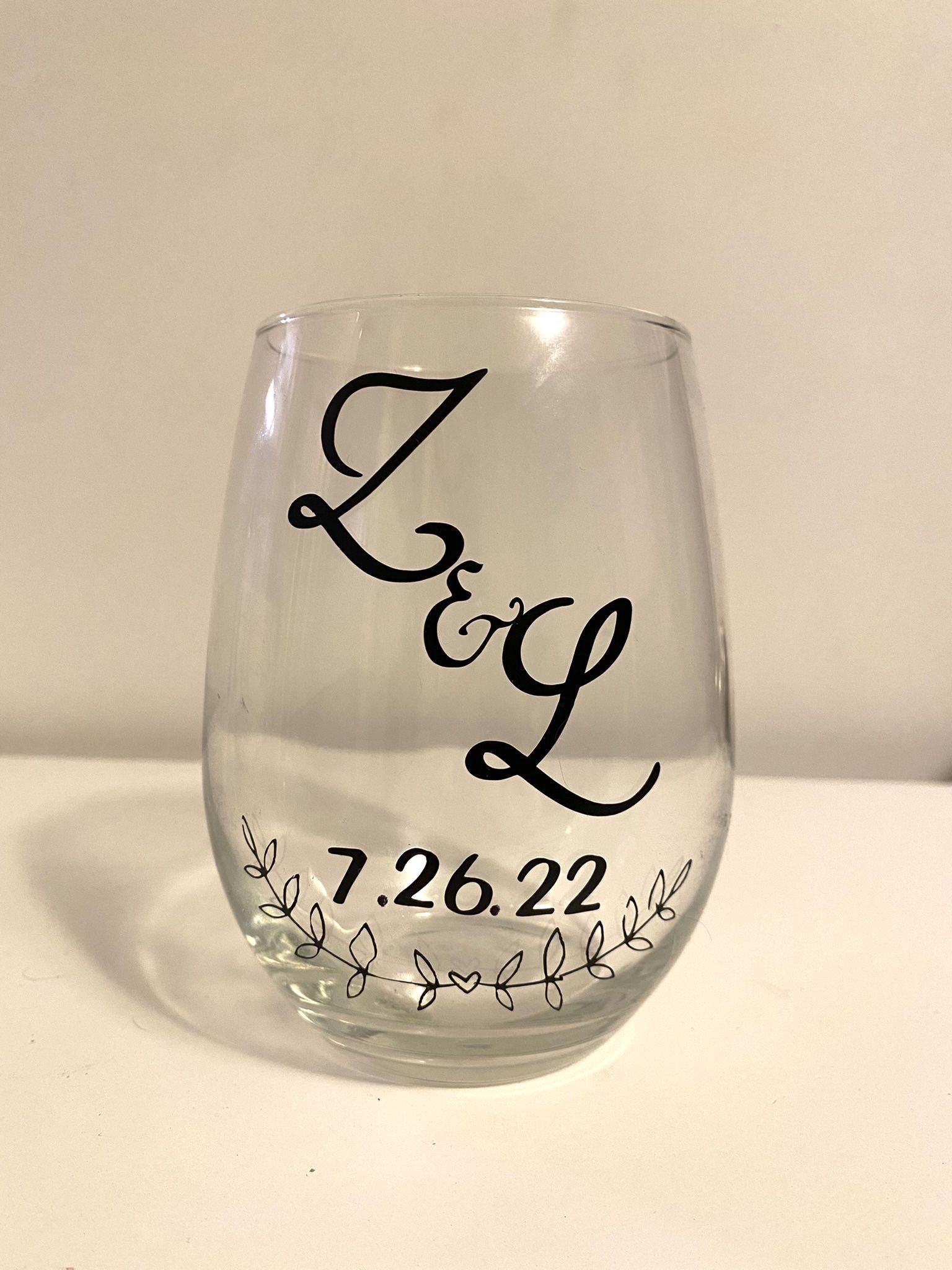 Personalized Wine Glass