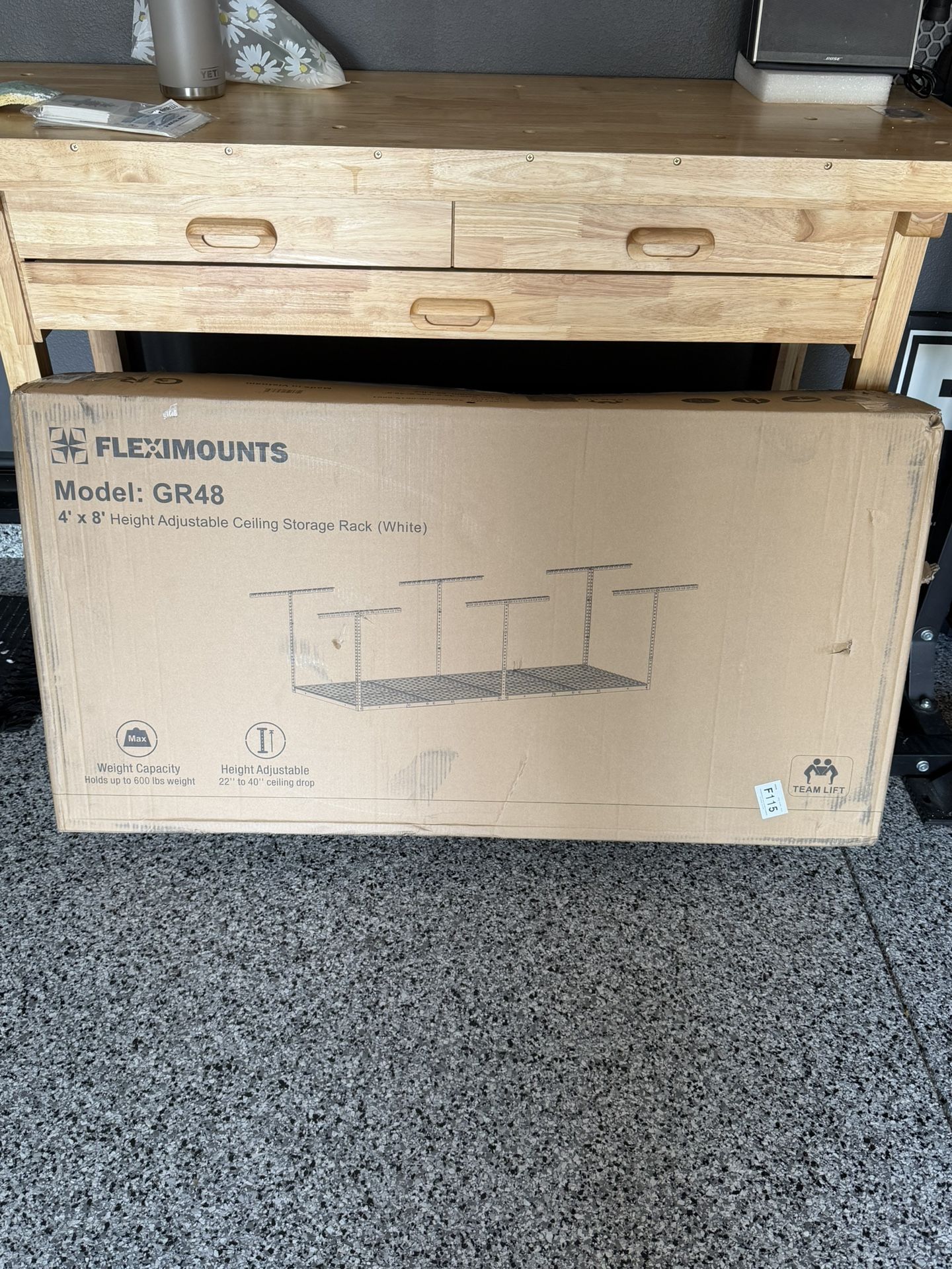 Fleximounts Ceiling Storage Rack 4’x8’