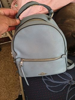 Coach backpack with matching wallet normal wear n tear