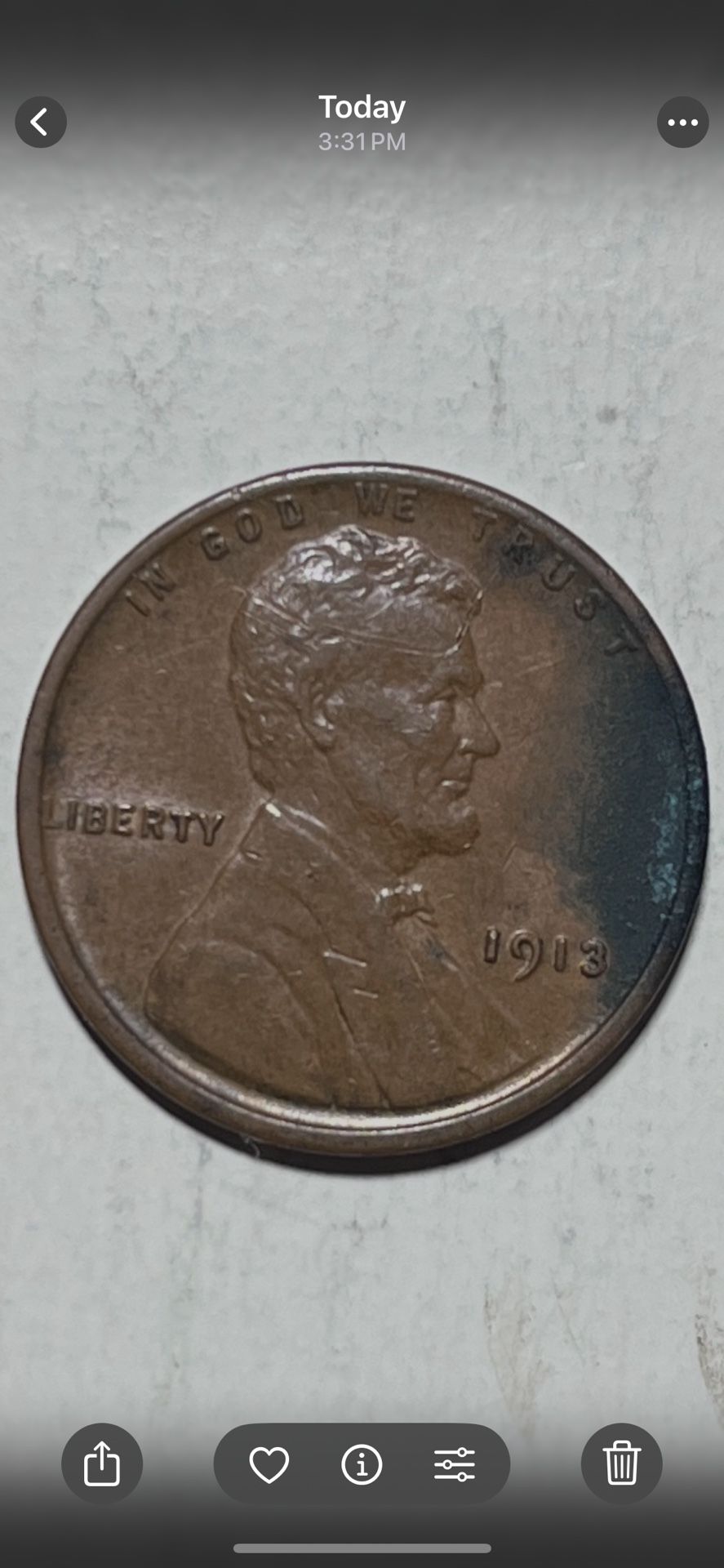 1913 P Lincoln Wheat Penny 