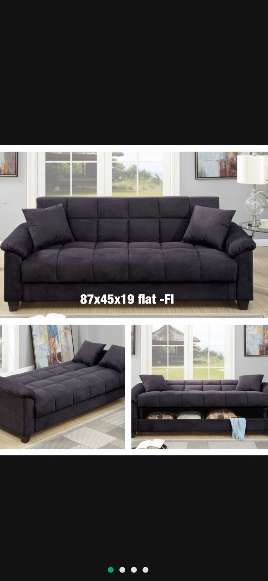 $350 Storage Sofa Bed 