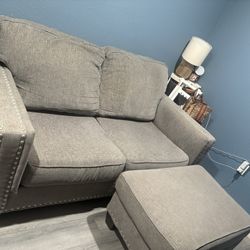 Furniture - Love seat & bar stool 